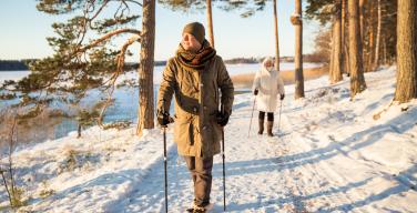 Bewegen wandelen winter sneeuw